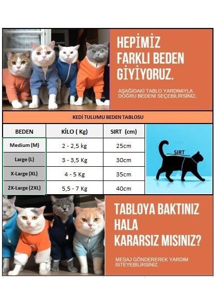 Leo Chiquee Polar Kapşonlu Duo Kedi Tulumu Kıyafeti