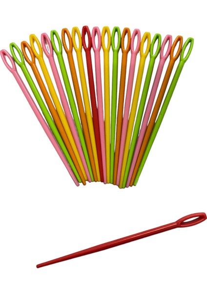 Plastik Yün Iğnesi 9cm 20 'li