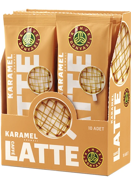 Kahve Dünyası Özel Seri Sıcak Karamel Aromalı Caffe Latte 10'lu