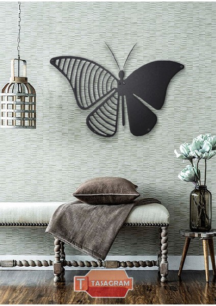 Butterfly Lazer Kesim Metal Tablo