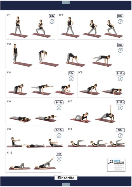 Domyos Pilates Matı - M - Grej fırsatları