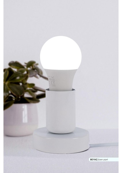 9W 10'lu Paket A60 LED Ampul 6500K Beyaz Işık 880LM E27 modelleri