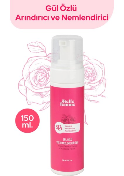 Gül Özlü Yüz Temizleme Köpüğü 150 ml