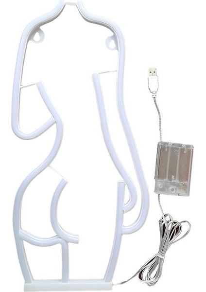 Lady Back Neon Sign Masa Lambası Dekoratif Klub Partisi Için Dekoratif Işık 19.5cmx2cmx41.5cm (Yurt Dışından)