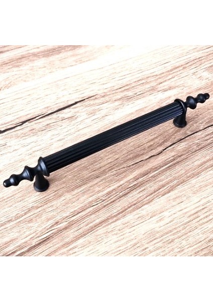 Mat Siyah Mobilya Dolap Mutfak Çekmece Kulpu 224MM (22,4cm) 1 Adet