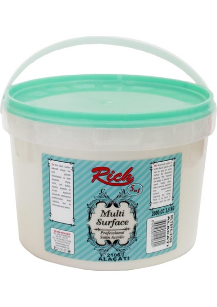 Multi Surface Akrilik Boya 2500ML. N:2106 Alaçatı