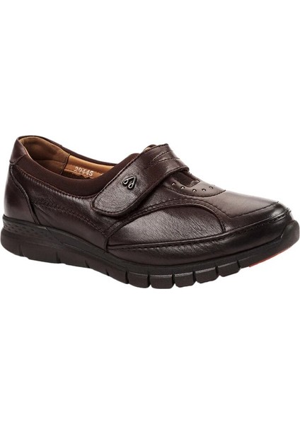 29445-G Iris Kahve Kadın Comfort Deri Ayakkabı