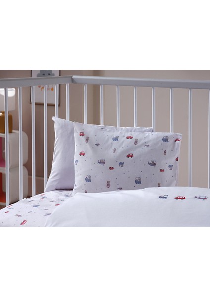 Nakışlı Bebek Nevresim Takımı Baby Car Bebek - Beyaz fiyatları