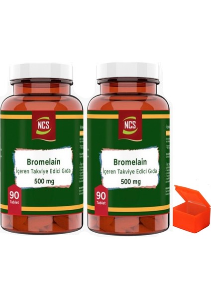 Bromelain 2 Kutu 500 Mg 180 Tablet-Hap Kutusu