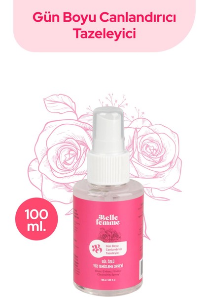 Gül Özlü Yüz Temizleme Spreyi 100 ml