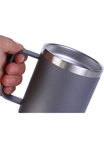 Paslanmaz Çelik Kupa Çift Duvar Termos El Bardağı 350ML (Yurt Dışından)