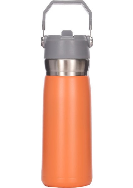304 Paslanmaz Çelik Isı Yalıtımı Sıcak Su Bardağı Kolu Araba Kupası Spor Su Isıtıcısı 650ML (Yurt Dışından)
