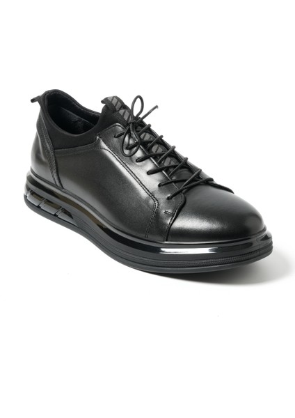 Erkek Sneaker Oz- 3536 John May Siyah Napa Siyah Strech