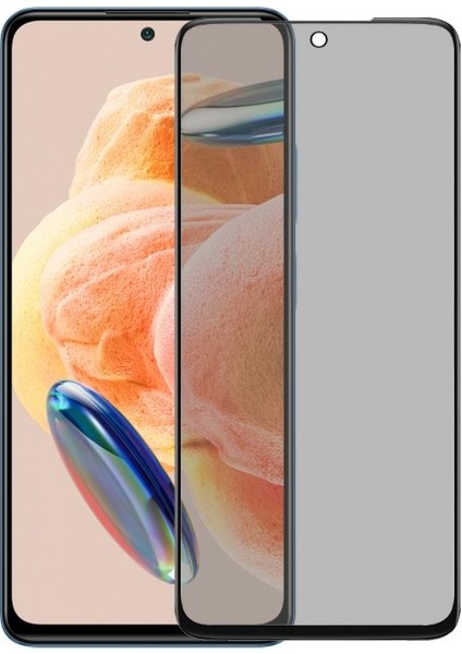 Xiaomi Redmi Note 12 Gizli Hayalet Ekran Koruyucu Temperli Cam Yandan Gözükmez