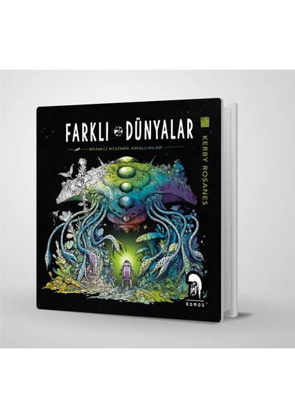 Farklıdünyalar-Yetişkinler İçin Boyama Kitabı