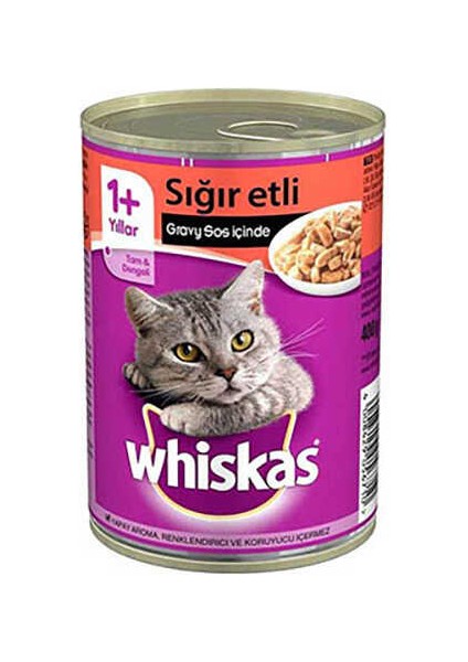 Biftekli Yetişkin Kedi Konservesi 400 gr