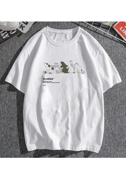 Cats Beyaz Oversize T-Shirt fiyatları