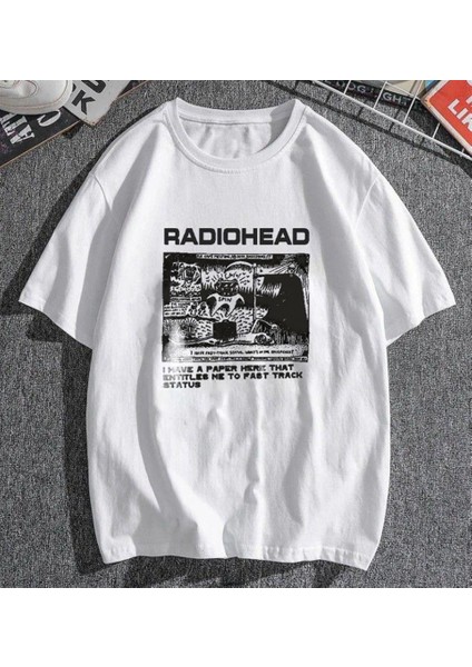 Radiohead Beyaz Oversize T-Shirt fiyatları