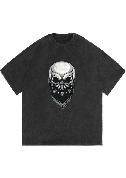 Yıkamalı Gang Skull Eskitme T-Shirt fiyatları