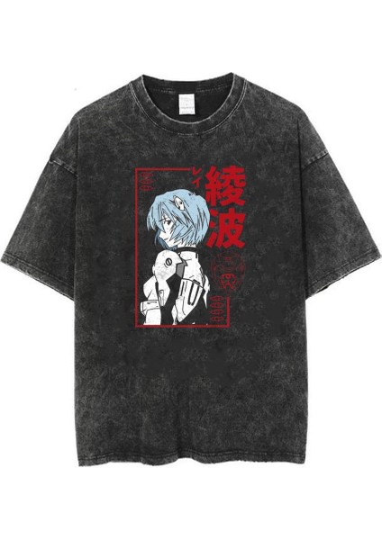 Yıkamalı Rei Ayanami Eskitme T-Shirt fiyatları