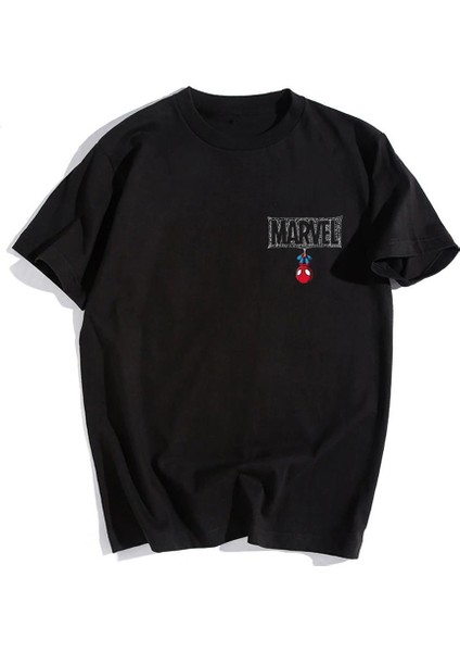 Mini Spider-Man Baskılı Siyah Oversize T-Shirt fiyatları