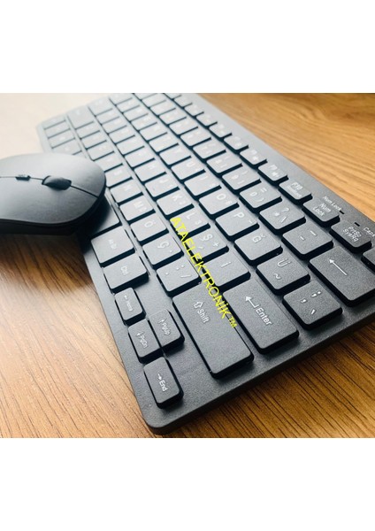 Slim 15m Çekim 2.4ghz Q Türkçe Kablosuz Klavye & Mouse Set