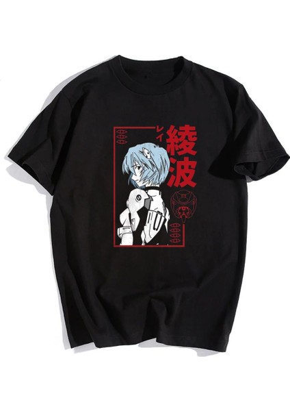 Rei Ayanami Siyah Oversize T-Shirt fiyatları