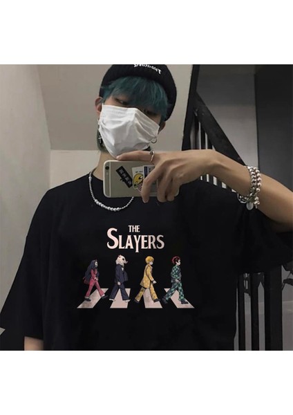 The Slayers Siyah Oversize T-Shirt