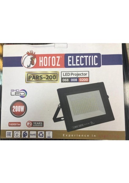 PARS-200 200 Watt 16000K Beyaz Işık Smd LED Projektör 16000 Lumen IP65