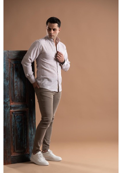 Evrytime Slimfit Bitik Kare Yaka Düğmeli Uzun Kol Erkek Yazlık Gömlek fiyatları
