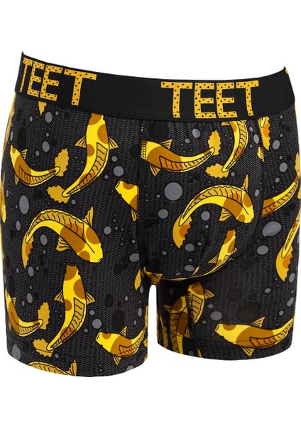 Erkek Boxer Pamuklu Desenli Deluxe 5'li Set