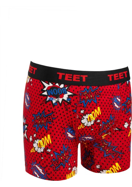 Erkek Boxer Pamuklu Desenli Deluxe 5'li Set