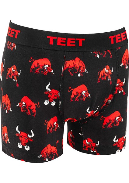 Erkek Boxer Pamuklu Desenli Deluxe 5'li Set
