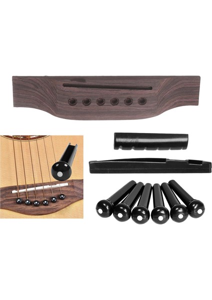 Gitar Köprüsü Pimleri ile Evrensel Gitar Köprüsü Pegs Somun Eyer (Yurt Dışından) indirimleri