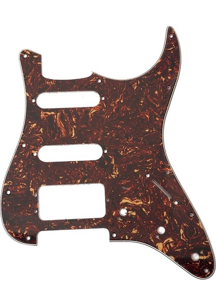 Önceden Kablolu Ssh 3-Katmanlı Scratch Plaka Pikap Plakası Gitar Stili Koyu Kahverengi Için (Yurt Dışından)