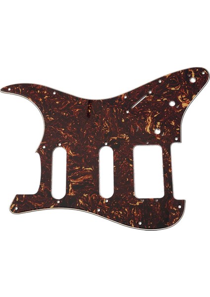 Önceden Kablolu Ssh 3-Katmanlı Scratch Plaka Pikap Plakası Gitar Stili Koyu Kahverengi Için (Yurt Dışından)