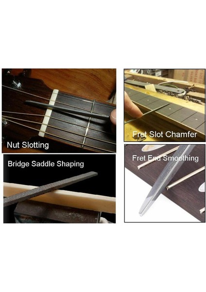 Gitar Köprüsü Somun Yuvası Için Luthier Dosya Aracı Seti Fret Fiment Taşlama (Yurt Dışından) indirimleri