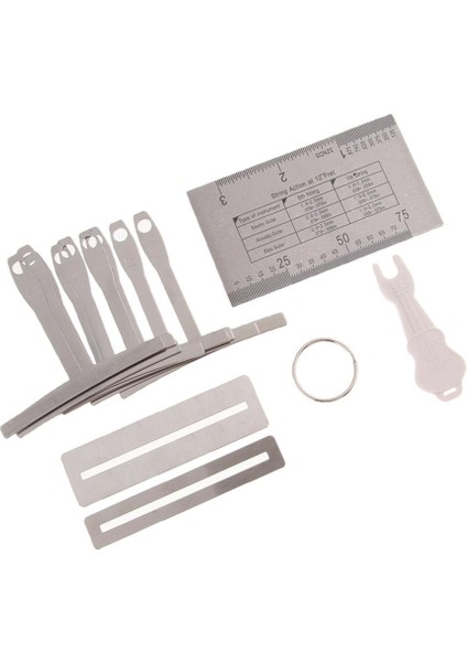 Pin Çekme ile 13 Guar String Action Cetvel Kit Seti Set Luthier Araçları (Yurt Dışından)