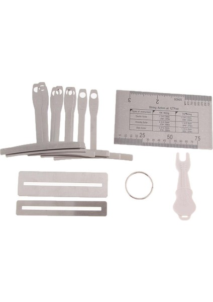 Pin Çekme ile 13 Guar String Action Cetvel Kit Seti Set Luthier Araçları (Yurt Dışından) fiyatları