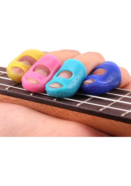 Picks+Silikon Parmak Uçları+Klipler+Gitar Bas Parçaları Için Tutucu+Kılıf Seti (Yurt Dışından)