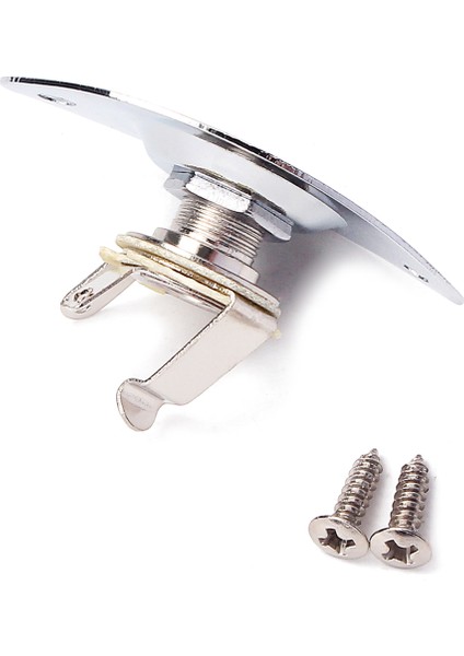 St Tarzı Gitar Için Krom Girintili Gitar Bas Çıkış Plakası 1/4 '' (Yurt Dışından) fırsatları