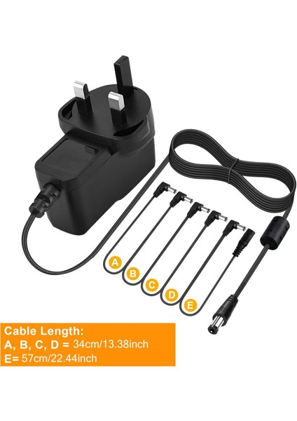 Gitar Efektleri Için 9V 850MA Güç Adaptör Kablosu Pedal Uç Negatif (Yurt Dışından) fırsatları