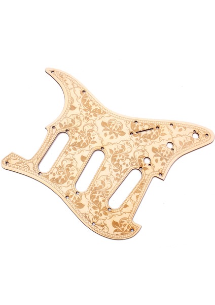 Çiçek Desenli Vintage Sss Akçaağaç Ahşap Gitar Pickguard (Yurt Dışından)