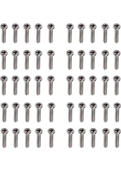 Evrensel Demir Montaj Vidaları Gitar Köprüsü Eyer Vidaları 17 x 3mm 50PCS (Yurt Dışından) fiyatları