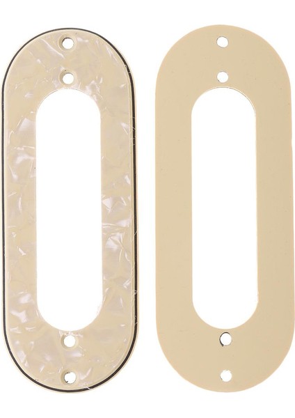 3pcs Gitar Manyetikleri Çerçeveler St Elektro Gitar Bej Için Metal Halkalar Montaj (Yurt Dışından)