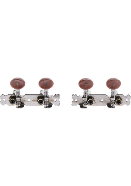 4pcs String Tuning Pegs Makine Kafası Kahverengi Ukulele Değiştirmeleri (Yurt Dışından)