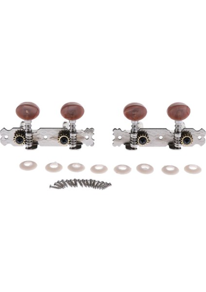 4pcs String Tuning Pegs Makine Kafası Kahverengi Ukulele Değiştirmeleri (Yurt Dışından) indirimleri