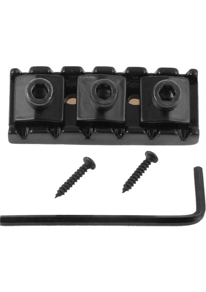 Metal Gitar Kilitli Somun Elektro Gitar Tremolo Köprüsü Yedek Siyah Için 42MM (Yurt Dışından)