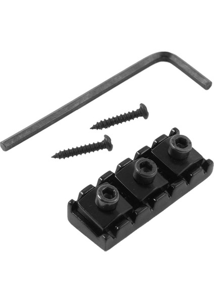 Metal Gitar Kilitli Somun Elektro Gitar Tremolo Köprüsü Yedek Siyah Için 42MM (Yurt Dışından)