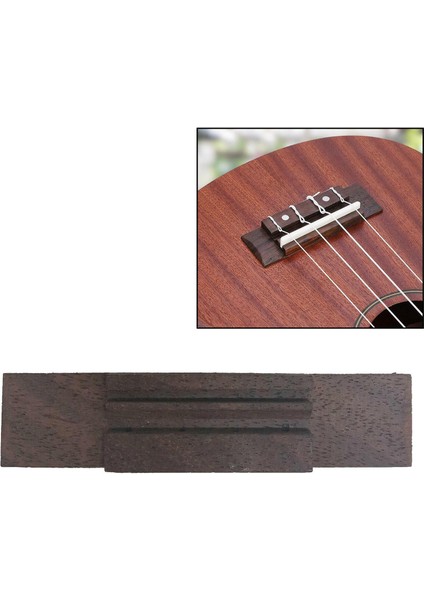 21/23/26 '' Gitar Bas Aksesuarları Için 4 Telli Gül Ağacı Ukulele Köprüsü 26INCH (Yurt Dışından) indirimleri